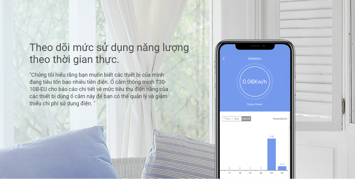 Ổ Cắm Thông Minh Ezviz Cs-T30-10B 16 Ổ Cắm Thông Minh Ezviz Cs-T30-10B