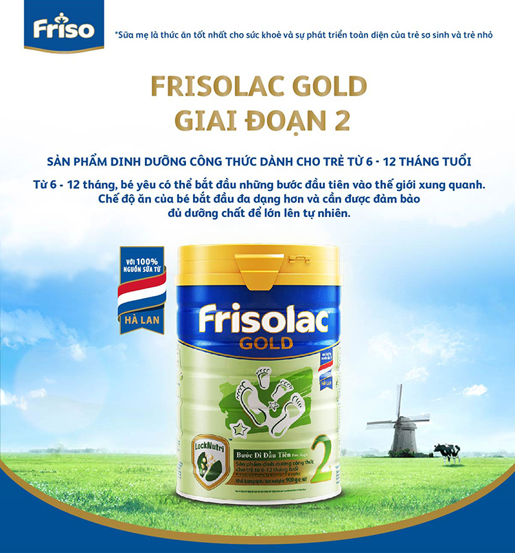 Sữa Bột Friso Gold 2 900g
