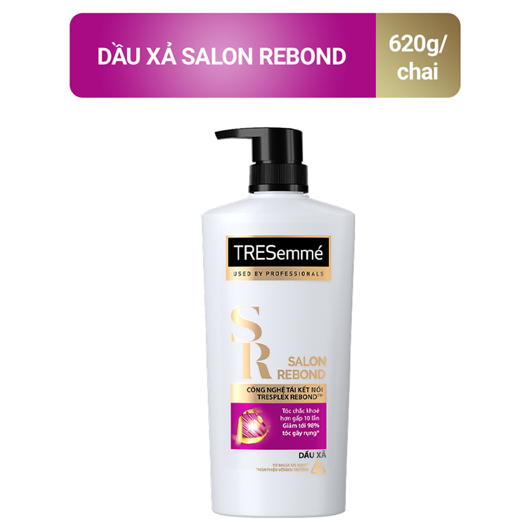 Dầu xả TRESemmé Salon Rebond Công Nghệ Tái Kết Nối Ngăn Ngừa Gãy Rụng 620Gr