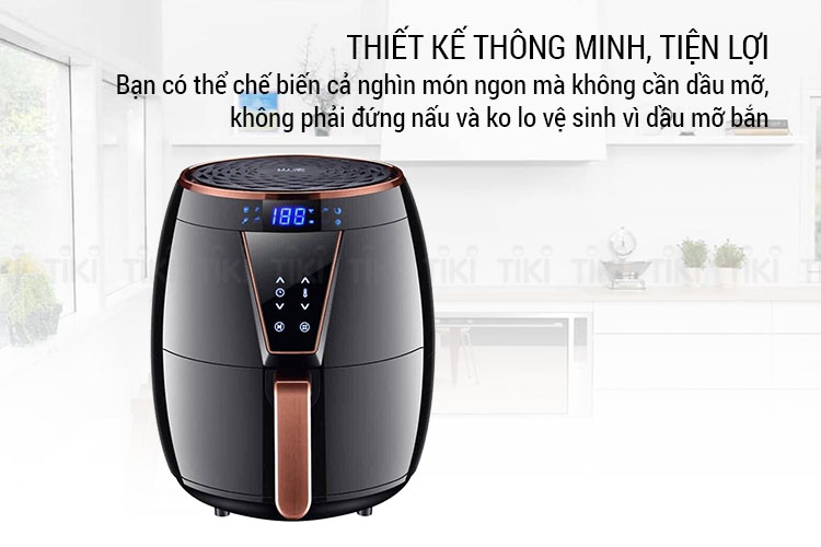 Nồi Chiên Không Dầu Nội Địa Điện Tử 4,5L