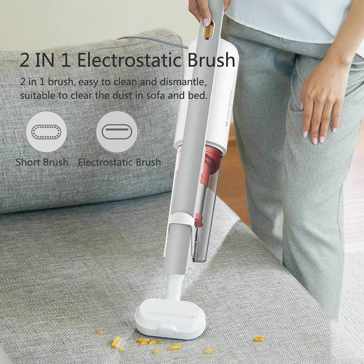 Xiaomi Deerma Vacuum Cleaner With Belt Handheld DX800S 14000pa Suction 600W Electric Wiper Floor Washers Wet Mopping White US Plug