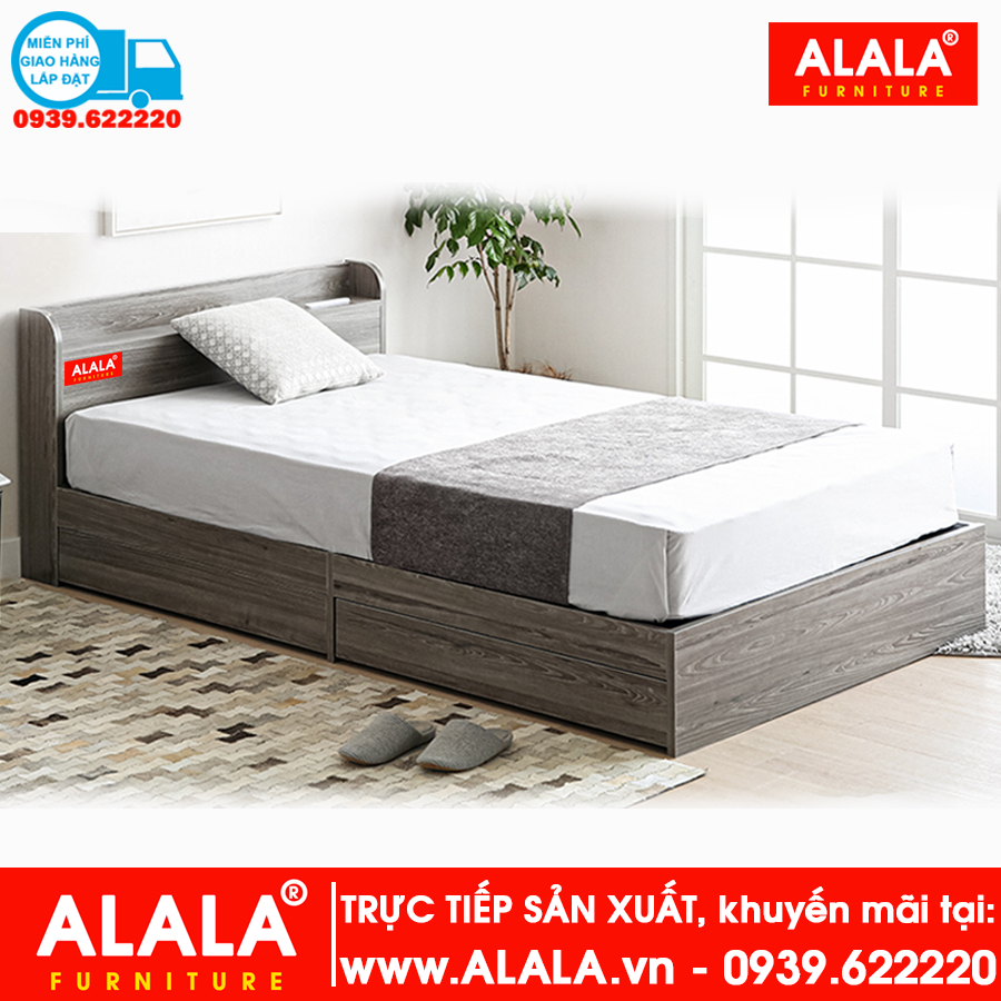 Giường ngủ ALALA03 (1m8x2m) gỗ HMR chống nước - www.ALALA.vn® - Za ...