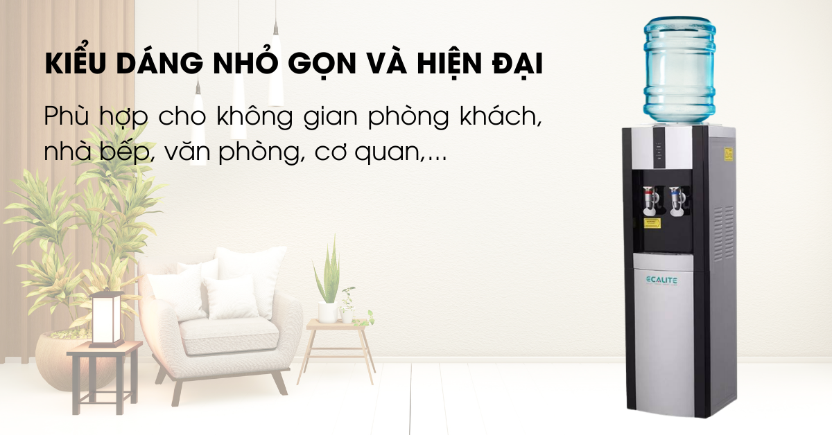 cây nước nóng lạnh Ecalite ehc-01ub nhỏ gọn