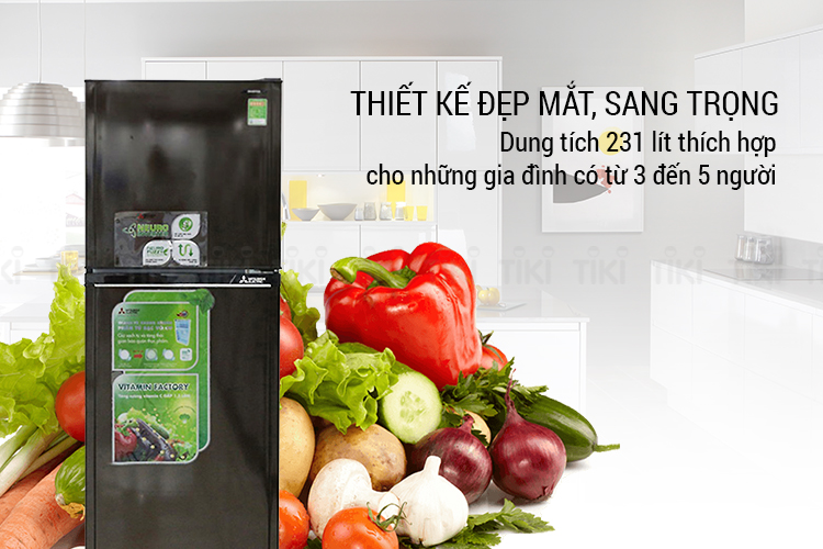 Tủ Lạnh Inverter Mitsubishi MR-FV28EJ-BR-V (231L)