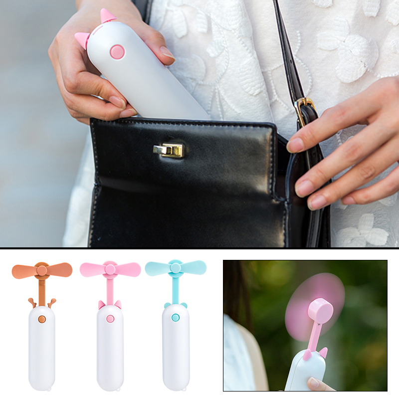Quạt Mini Hình Ống Trúc Dễ Thương Dragonfly 2019 - Nâu