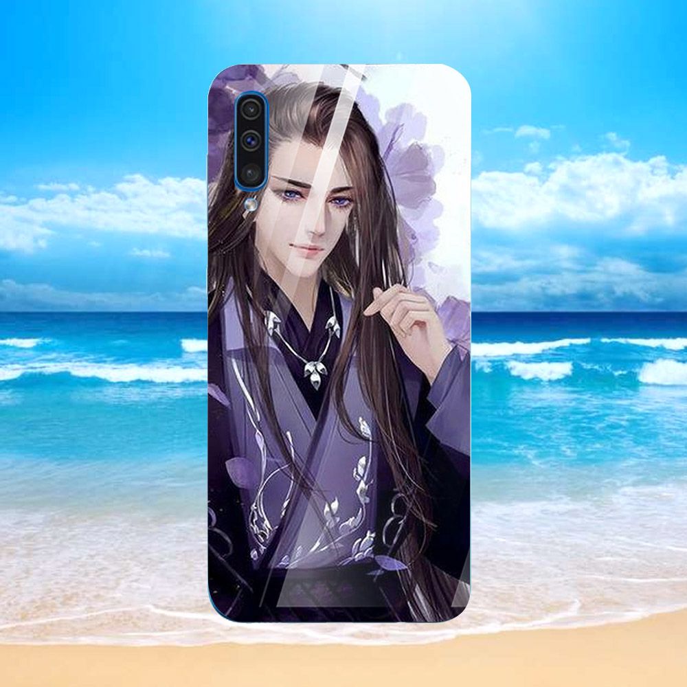 Ốp điện thoại kính cường lực cho máy Samsung Galaxy A7 2018/A750 - soái ca MS SCD019