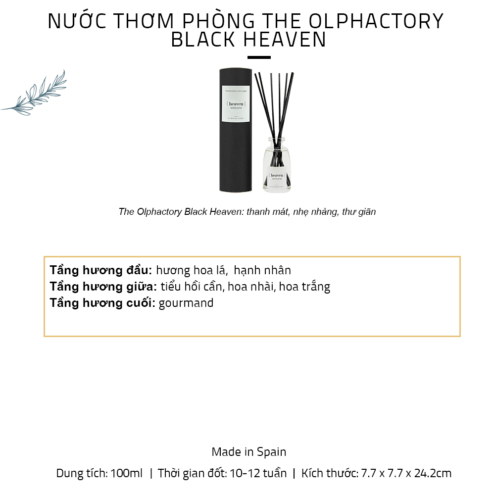 nước thơm phòng khuếch tán ambientair the olphactory black 6