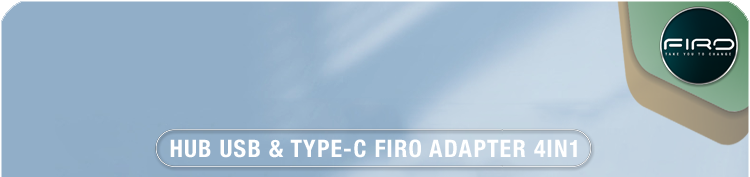 HUB Type C FIRO  - HUB USB 3.0 FIRO - Bộ Chia Cổng USB FIRO - HUB FIRO - Hub Type C Adapter 4in1 - Hàng Chính Hãng FIRO