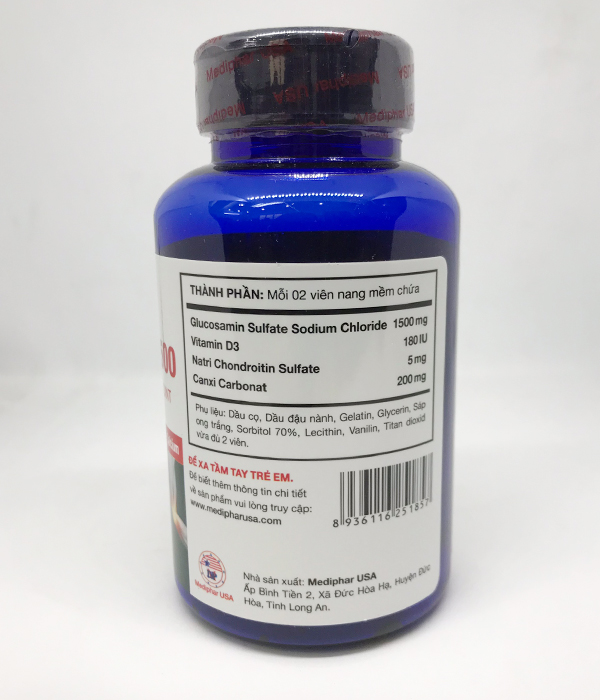 Thực phẩm chức năng cho xương khớp Glucosamine 1500 Softgel MDP - Tăng dịch khớp, phục hồi mô sụn