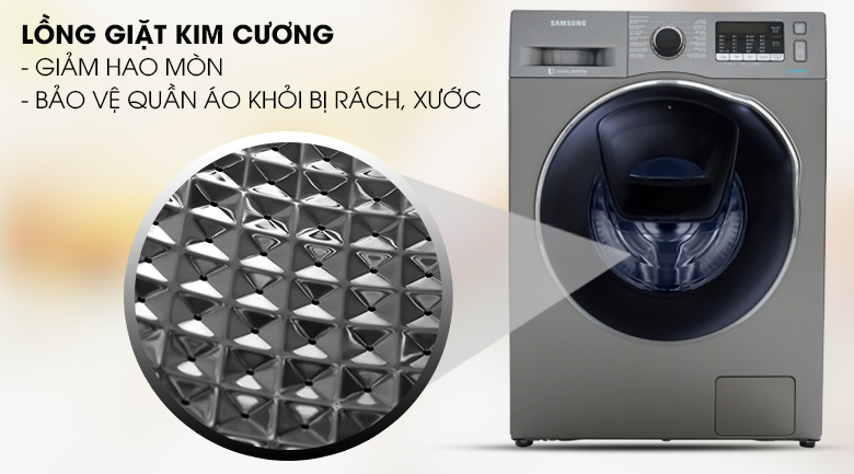 Máy Giặt Sấy Cửa Trước Inverter Samsung WD95K5410OX/SV (9.5kg/6kg) - Hàng Chính Hãng - Chỉ Giao tại Hà Nội