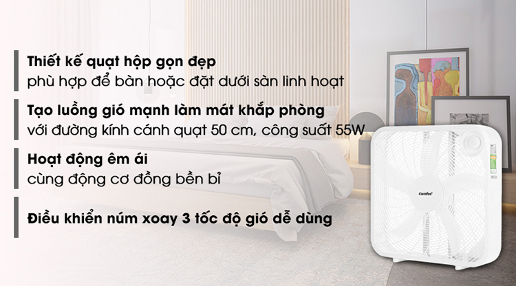 Quạt Hộp Comfee CF-BF5016VH 55W - Hàng Chính Hãng
