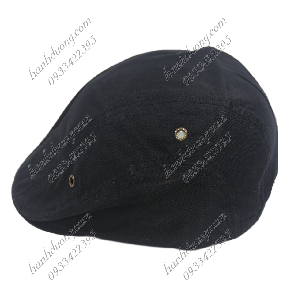 Nón beret nam mũ mỏ vịt người lớn, nón bê rê nam trơn không thêu logo, chất liệu vải kaki 2 lớp bền đẹp - Hạnh Dương