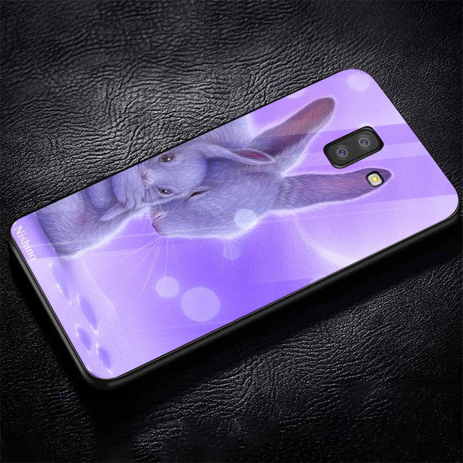 Ốp kính cường lực cho điện thoại Samsung Galaxy J6 - dễ thương muốn xỉu MS CUTE025