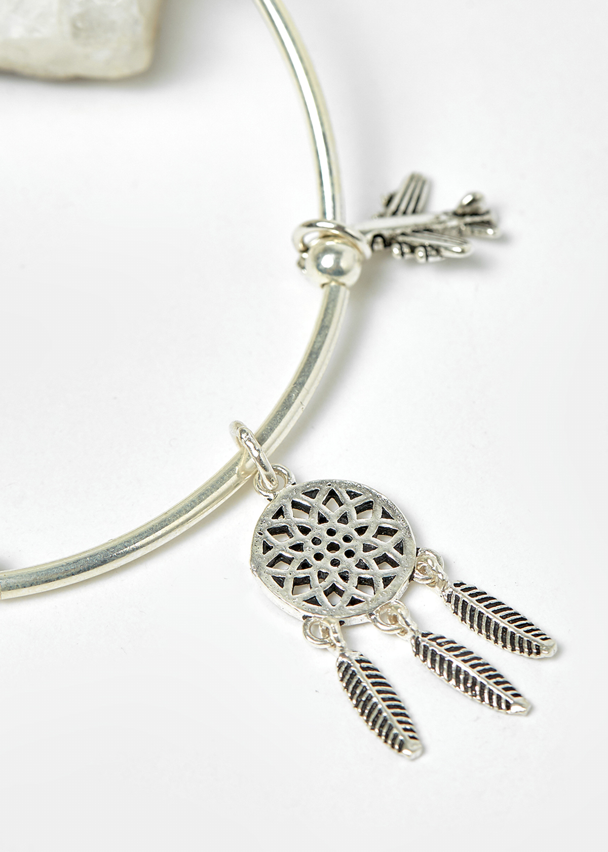 Lắc bạc charm hoa sen - Ngọc Quý Gemstones