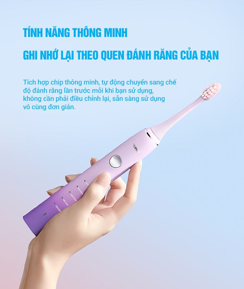 Bàn Chải Sóng Âm Điện Flyco FT7105VN Kháng Nước 5 Chế Độ Làm Sạch Chuẩn Nha Khoa - Hàng Chính Hãng 12