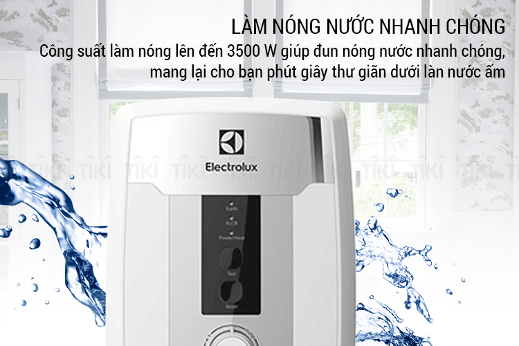 Máy Nước Nóng Trực Tiếp Có Bơm Electrolux EWE351HB-DWS1 (3500W) - Hàng Chính Hãng