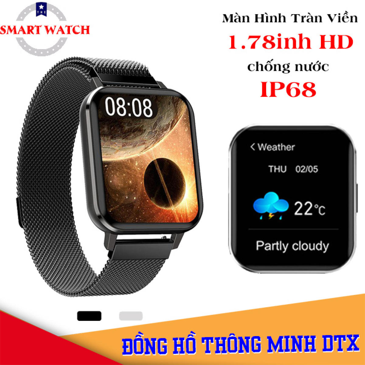 Mua Đồng Hồ Thông Minh DTX SmartWatch - Tiếng Việt 100%,Thay Được ...