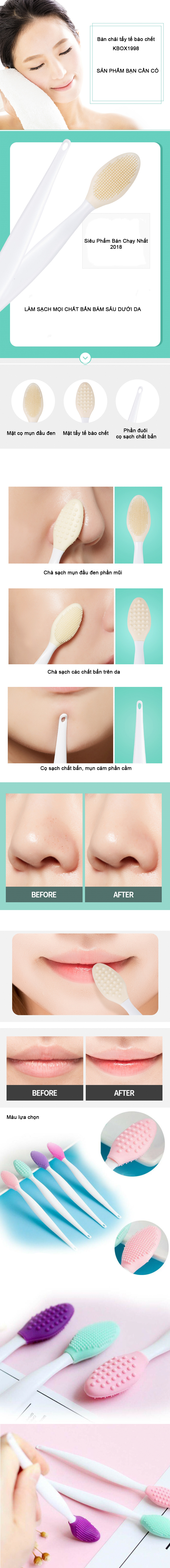 bàn chải tẩy tế bào chết