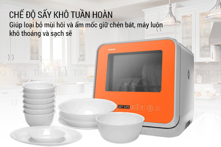 Máy Rửa Chén Toshiba DWS-22AVN(D) - Hàng Chính Hãng
