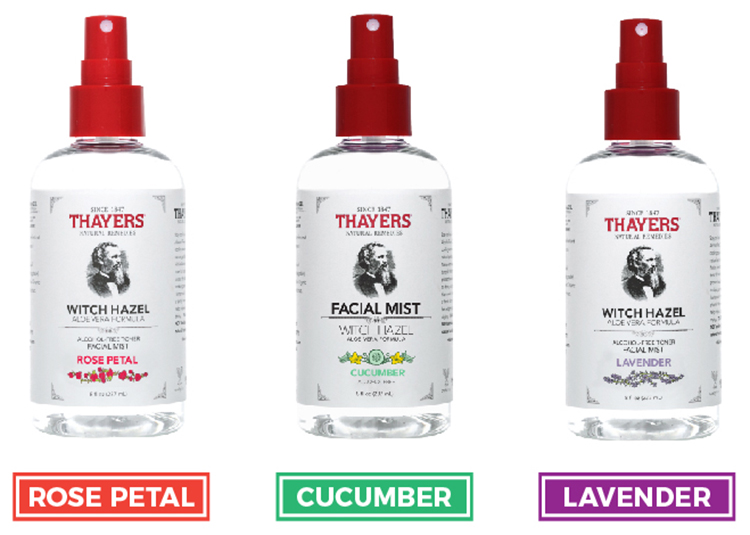 Nước hoa hồng không cồn THAYERS - Hương dưa leo- Dạng xịt 237ml