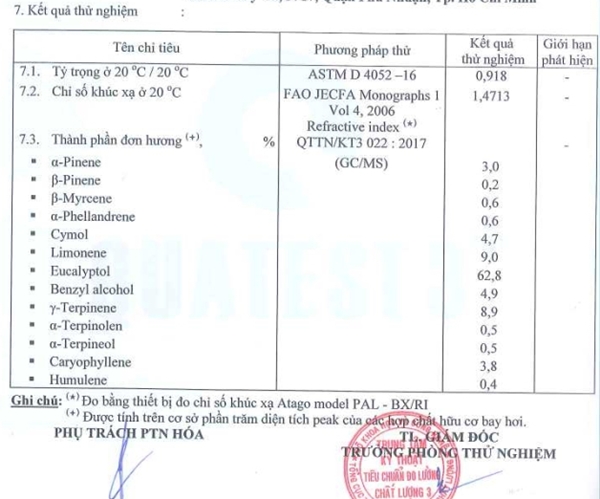 tinh dầu tràm gió