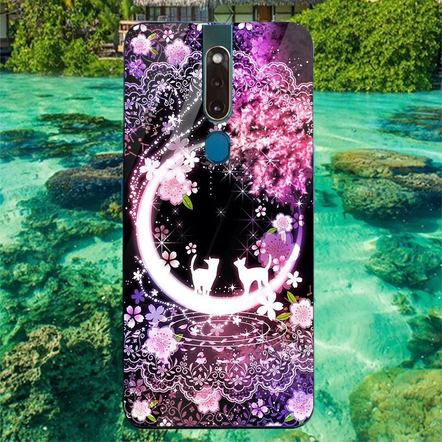 Ốp điện thoại kính cường lực cho máy Oppo F11 - Lung Linh Sắc Màu MS LLSM034