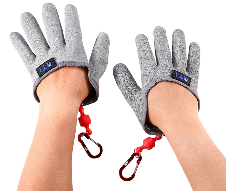 1pc Fishing Glove with Magnet Release Fisherman Professional Catch Fish Gloves with Magnetic Hooks Hunting Glove L Left Hand