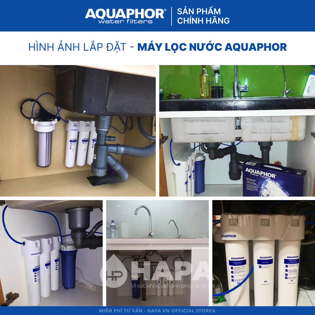 Máy Lọc Nước AQUAPHOR CRYSTAL H Chuẩn Nước Khoáng Uống Trực Tiếp, Công Nghệ NANO Aqualen, Không Dùng Điện - Nhập Khẩu Châu Âu , Hàng Chính Hãng