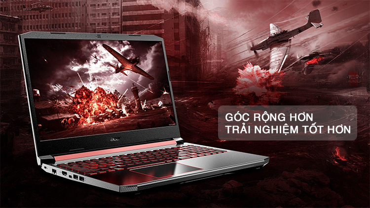Laptop Acer Nitro 7 Carbon AN715-51-750K NH.Q5HSV.003 Core i7-9750H/ GTX 1660TI/ Win10 (15.6 FHD IPS) - Hàng Chính Hãng