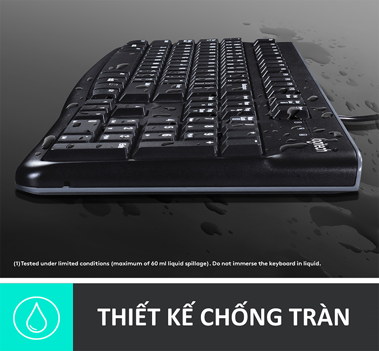 Bàn phím có dây Logitech K120 - Hàng chính hãng