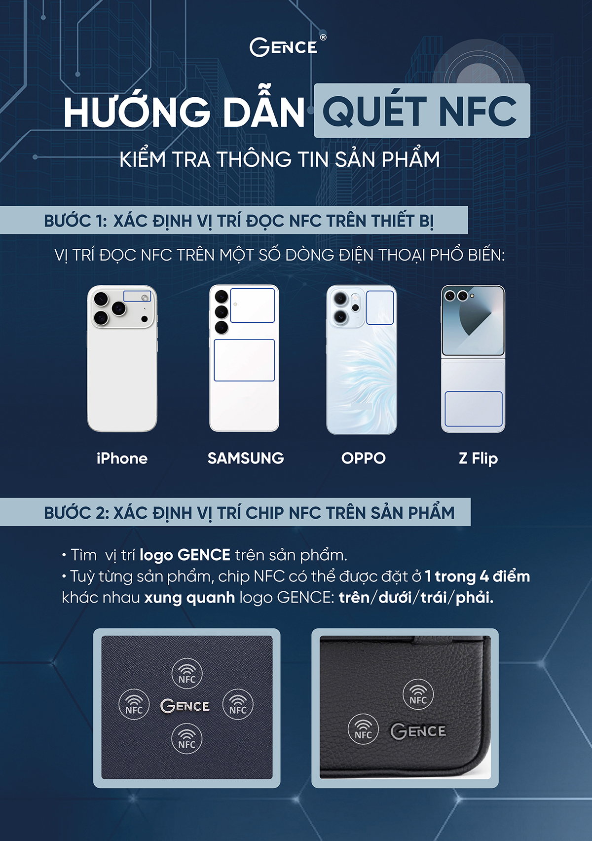 Ví Cầm Tay Clutch Da Nam Hàng Hiệu GENCE CK15 Da Bò Khóa Số Cao Cấp Màu Nâu