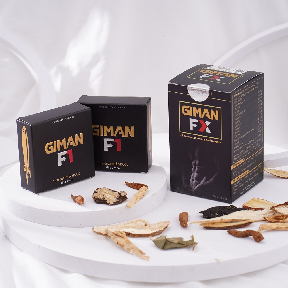 GIMAN F1 - Tăng cường sinh lý nam, bổ thận tráng dương, tăng tiết Testostron nội sinh - Hộp 3 viên 2