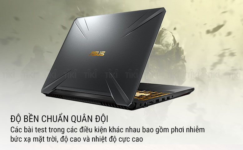 Laptop Asus TUF Gaming FX505DT-AL118T (AMD R5-3550H/ 8GB DDR4 2666MHz/ 512GB SSD M.2 PCIE/ GTX 1650 4GB/ 15.6 FHD IPS 120Hz/ Win10) - Hàng Chính Hãng