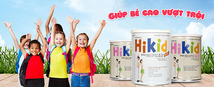 Bộ 2 Hộp Sữa HIKID tăng CHIỀU CAO & CÂN NẶNG Vani 600g - Hàng Nội địa Hàn