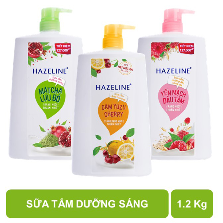 Sữa Tắm Dưỡng Sáng Da Hazeline Yến Mạch - Dâu Tằm 67146069 (1200g)