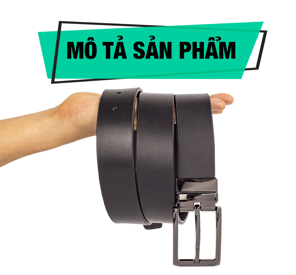 Thắt lưng nam, dây nịt nam da bò thật nguyên tấm Bụi Leather L112 - Khóa cài  - Bảo hành 12 tháng