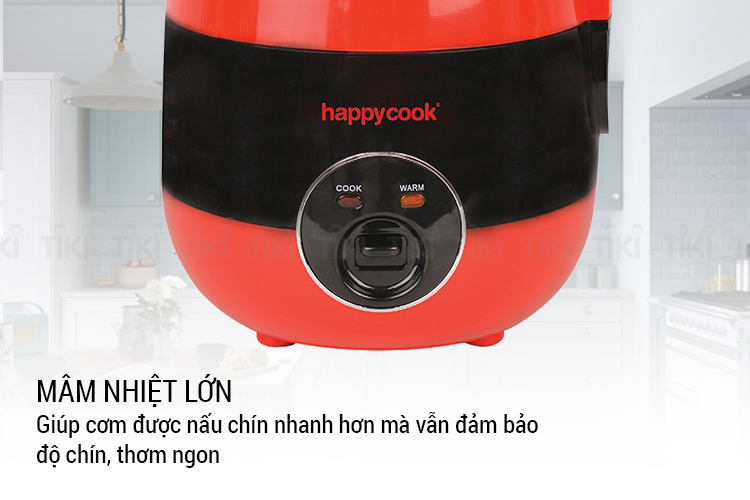 Nồi cơm điện nắp gài Happy Cook HCJ-150T (1.5L) - Hàng chính hãng