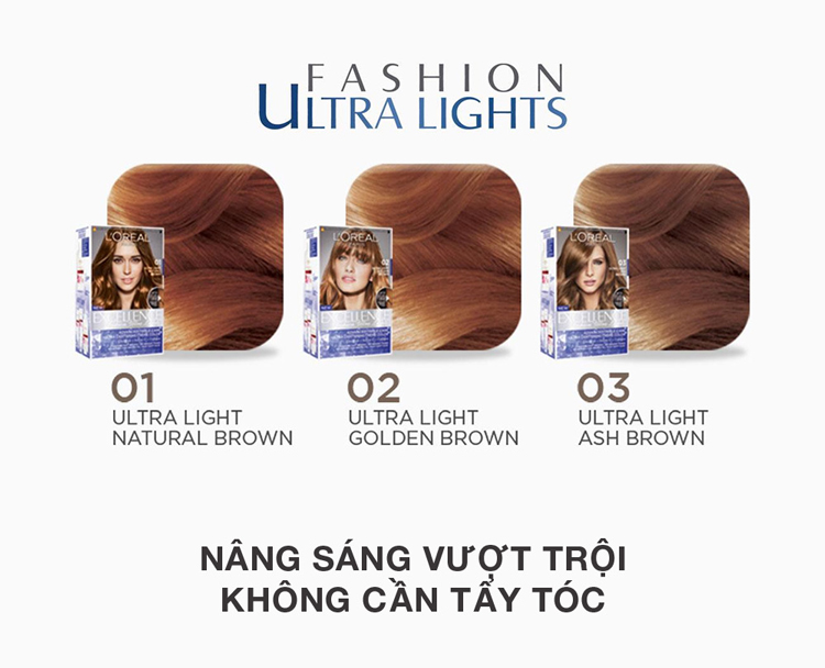 Combo 2 Kem Nhuộm Nâng Sáng 4 Tông Ultra Light 01 L'ORÉAL Paris