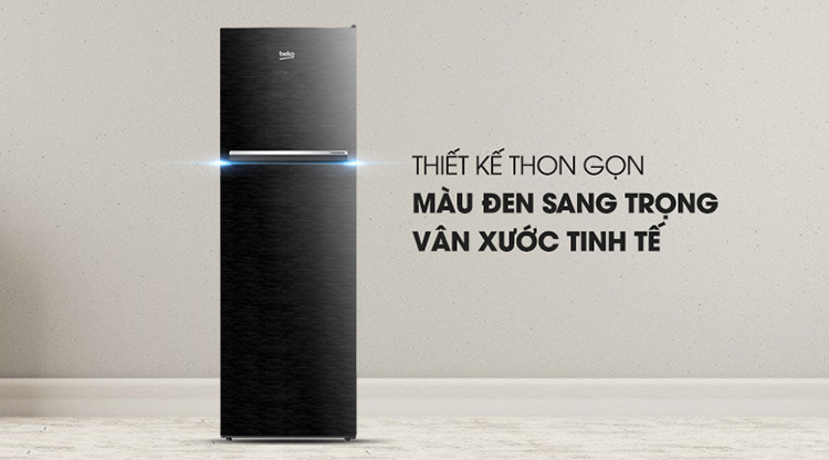 Tủ Lạnh Inverter Beko RDNT230I50VWB (201L) (Đen) - Hàng chính hãng