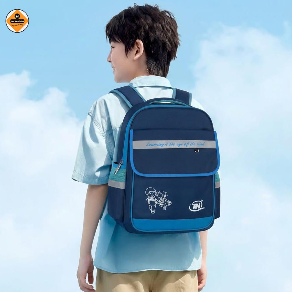 Balo học sinh tiểu học TN Bags – Balo đi học cấp 1 siêu nhẹ, trượt nước, nhiều ngăn cao cấp cho bé năng động TN.B3014