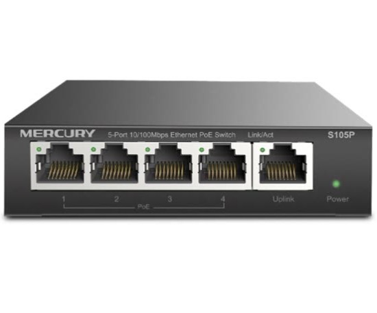 Bộ Chia Mạng Switch MERCURY S105P (4 Cổng POE)
