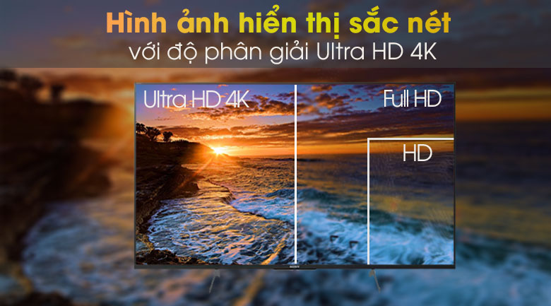 Smart Tivi Sony 55 inch 4K UHD KD-55X7000G - Hàng Chính Hãng