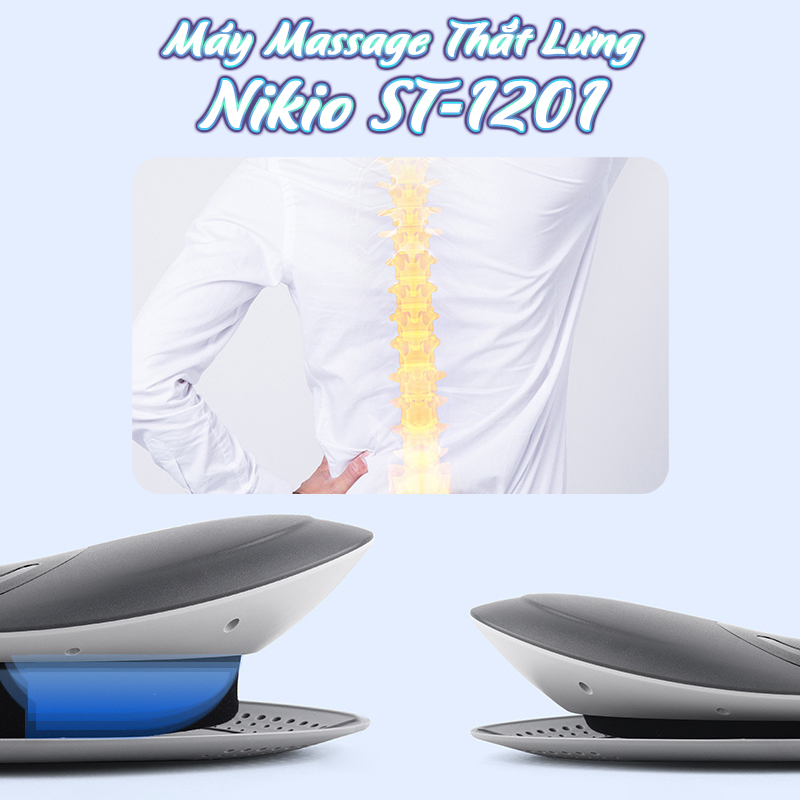 Máy kéo giãn cột sống lưng Lumbar Massager Nikio ST-1201 - Massage cho người thoát vị đĩa đệm