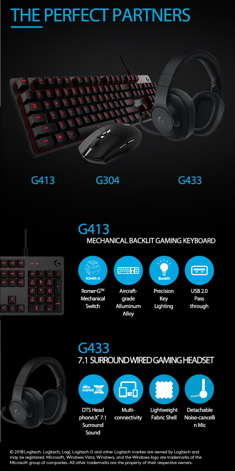 Chuột game không dây Lightspeed Logitech G304 - Cảm biến Hero, 12k DPI, nhẹ, 6 nút lập trình, on-board memory, pin 250h - Hàng chính hãng