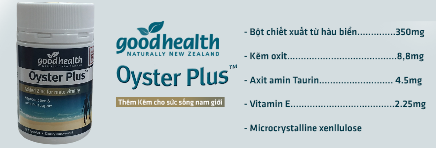 Tăng Cường Sinh Lý Nam Tinh Chất Hàu Goodhealth Oyster Plus Nhập Khẩu New Zealand Giúp Bổ Thận Tráng Dương, Cải Thiện Sức Khỏe Sinh Sản Và Chất Lượng Tinh Trùng, Hỗ Trợ Tình Trạng Xuất Tinh Sớm, Giảm Đau Lưng Mỏi Gối Chậm Mãn Dục Lọ 30 viên 4