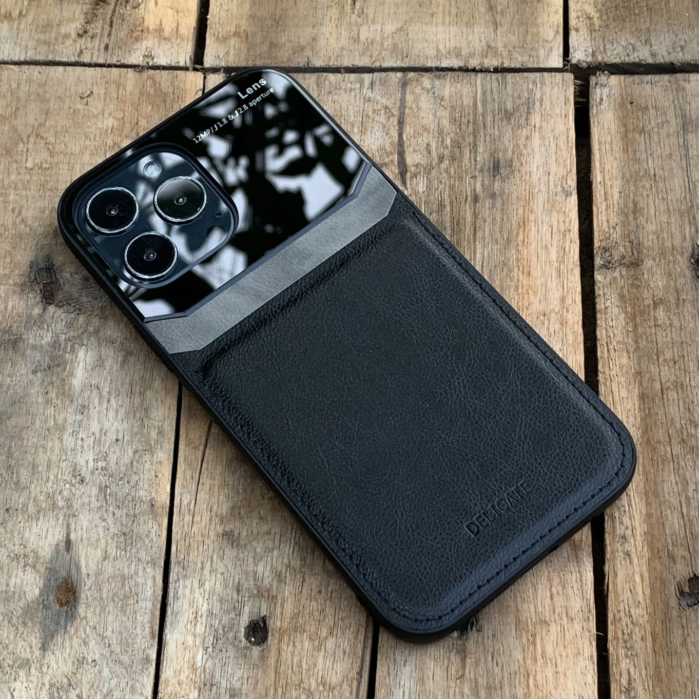Ốp lưng da thời trang kết hợp MICA dành cho iPhone 13 / 13 Pro / 13 Pro Max / 13 Mini - Hàng nhập khẩu