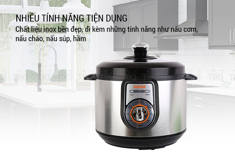 Nồi Áp Suất Điện Supor CYYB50YA10VN-100 (5.0 lít) - Hàng Chính Hãng