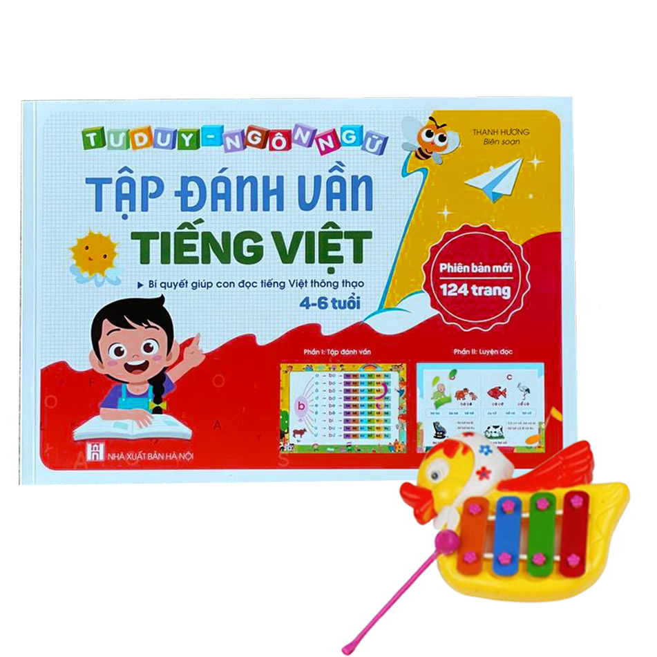 Sách Tập Đánh Vần Tiếng Việt Cho Trẻ Từ 4 Đến 6 Tuổi Tập Đọc Và Tư Duy Ngôn  Ngữ Tặng Kèm Đàn Mini | ĐỒ CHƠI GIÁO DỤC BENRIKIDS