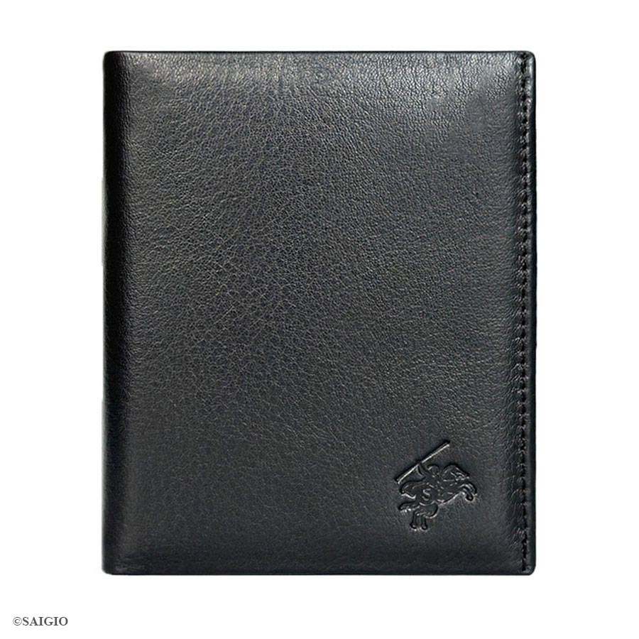 Ví Nam Da Bò NAPA Mềm Mại - Vân Tự Nhiên, Size Lớn, Thiết Kế Cổ Điển, Đơn Giản - Mỏng Nhẹ, Dáng Đứng - Gập 2, Ngăn Đựng Tiền Có Khóa Kéo, Nhiều Ngăn Để Giấy Tờ Tiện Dụng - Hàng Chính Hãng SAIGIO