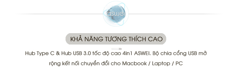 usb 3.0, hub type c aswei, hub usb 3.0 aswei
